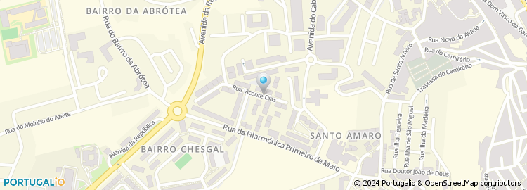 Mapa de Rua Vicente Dias