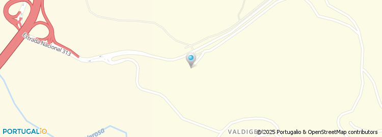 Mapa de Estrada Nacional 313