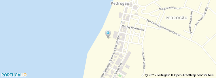 Mapa de Praia do Pedrógão