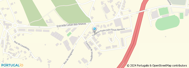Mapa de Rua Padre João Paulo Barreiro
