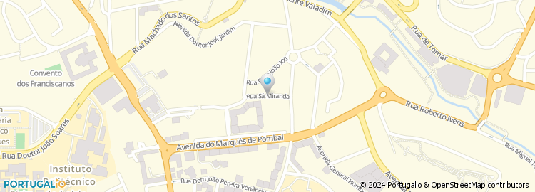 Mapa de Rua Sá de Miranda