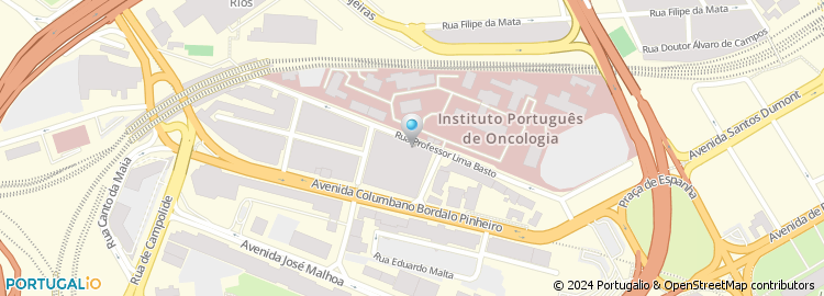 Mapa de Liga Portuguesa contra o Cancro, Lisboa