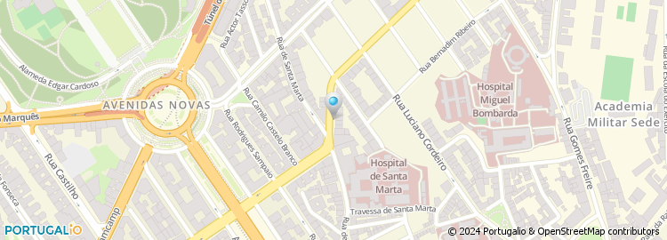 Mapa de Linhares Hoteleiros, Lda