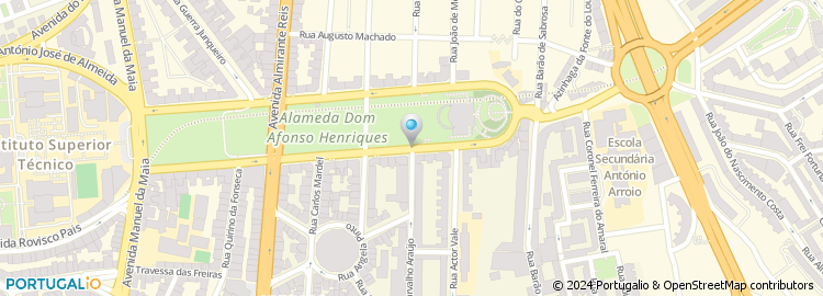 Mapa de Alameda Dom Afonso Henriques