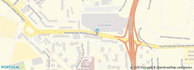 Mapa de Avenida das Nações Unidas