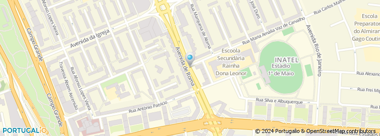 Mapa de Avenida de Roma