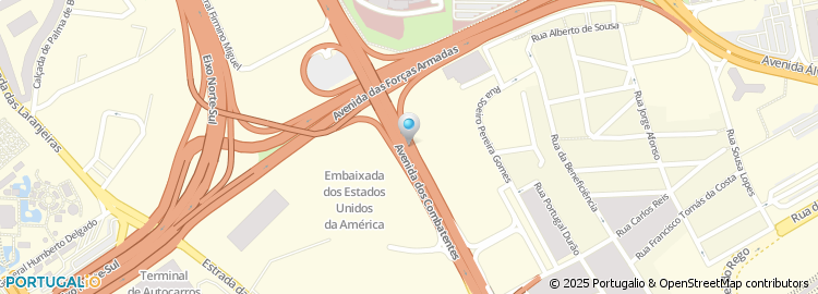 Mapa de Avenida dos Combatentes