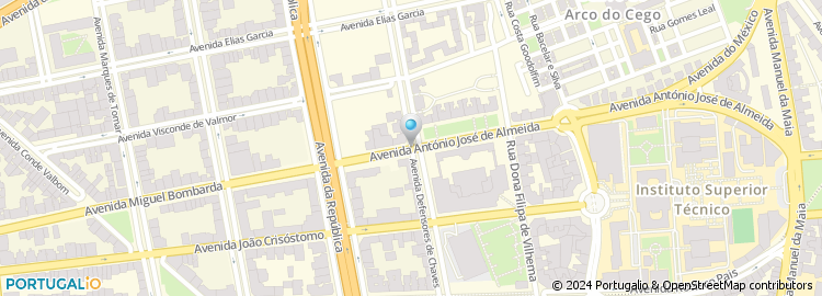 Mapa de Avenida dos Defensores de Chaves