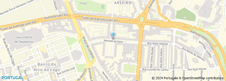 Mapa de Avenida Paris