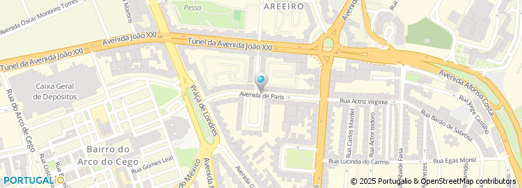 Mapa de Avenida Paris