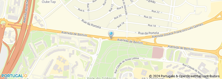Mapa de Avenida Aquilino Ribeiro Machado