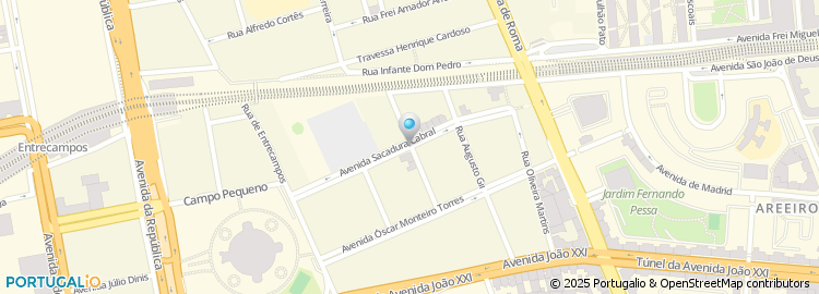 Mapa de Avenida Sacadura Cabral