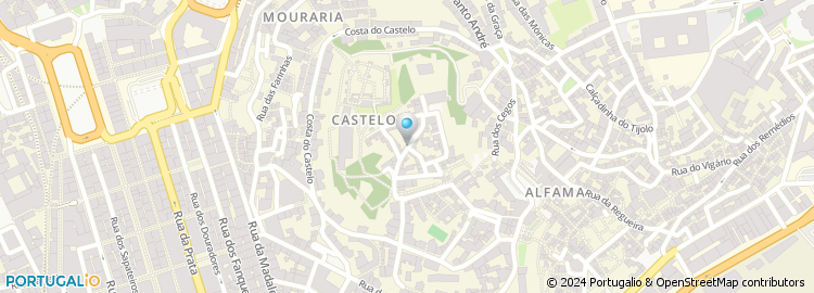 Mapa de Beco do Forno Ao Castelo