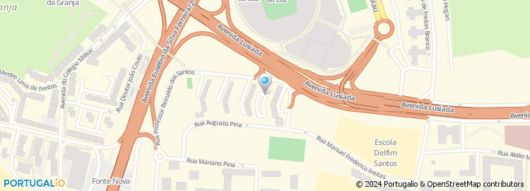 Mapa de Largo Maurício de Oliveira