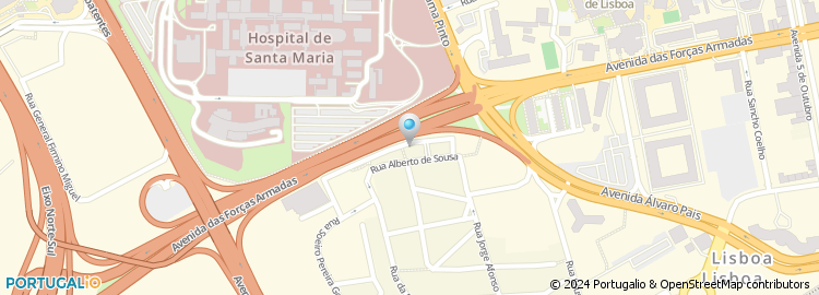 Mapa de Rua Alberto de Sousa