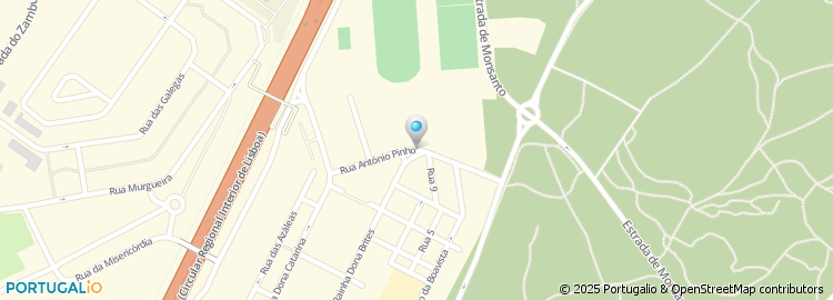 Mapa de Rua António Pinho
