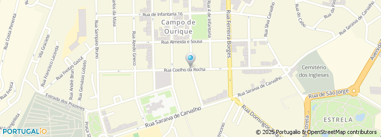 Mapa de Rua Coelho da Rocha