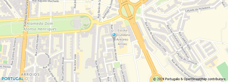 Mapa de Rua Coronel Ferreira do Amaral