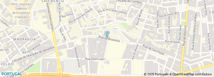 Mapa de Rua da Boavista