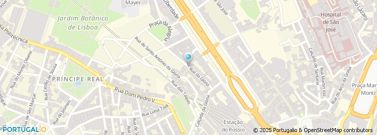 Mapa de Rua da Glória