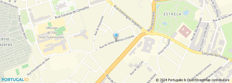 Mapa de Rua de Santo António à Estrela