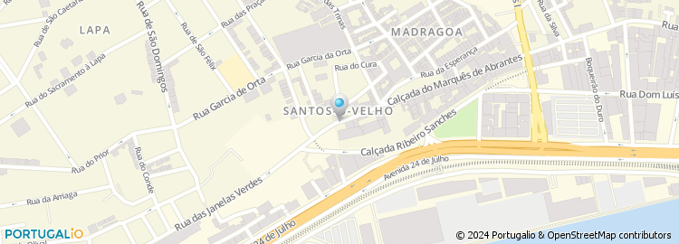 Mapa de Rua de Santos-O-Velho