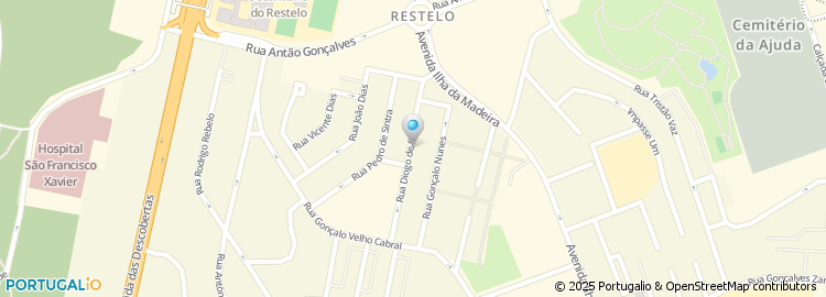 Mapa de Rua Diogo de Silves