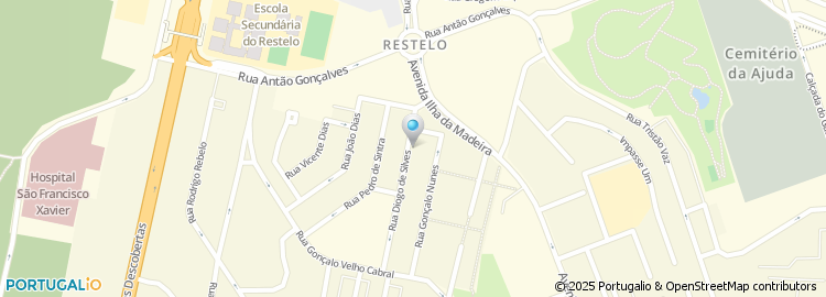 Mapa de Rua Diogo de Teive