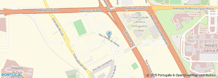 Mapa de Rua Direita de Palma