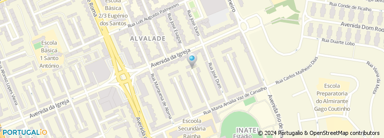Mapa de Rua Dom Alberto Bramão