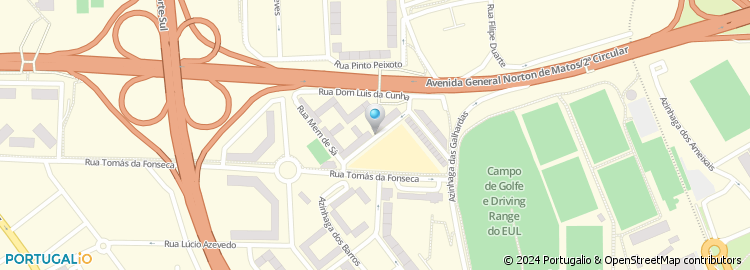 Mapa de Rua Dom Luís da Cunha