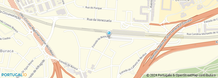 Mapa de Rua F à Rua Vila de São Martinho
