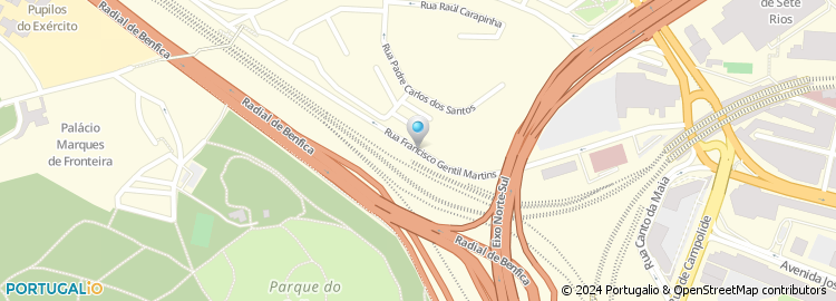 Mapa de Rua Francisco Gentil Martins