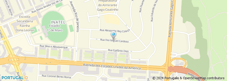 Mapa de Rua Frei Manuel Cardoso