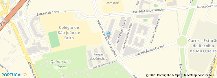 Mapa de Rua General Vasco Gonçalves