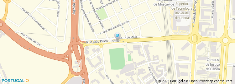 Mapa de Rua João Pinto Ribeiro