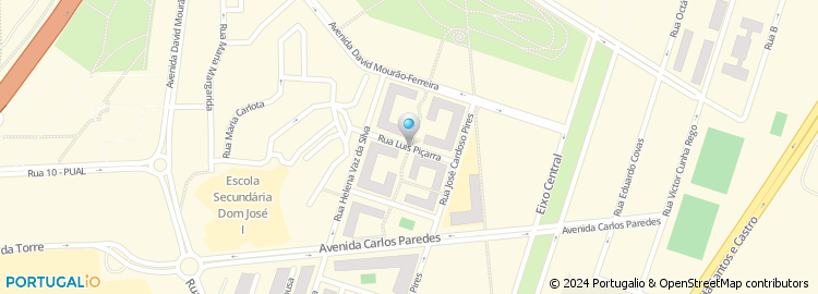 Mapa de Rua Luís Piçarra