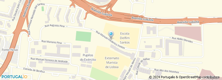 Mapa de Rua Maestro Frederico de Freitas