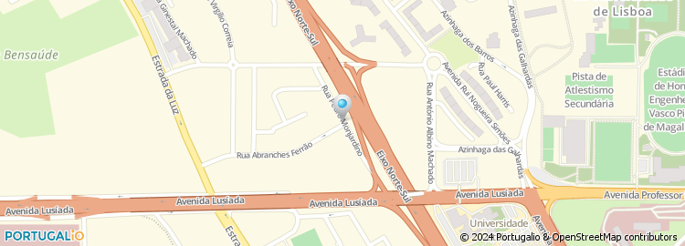 Mapa de Rua Pedro Monjardino