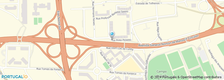 Mapa de Rua Professor Pinto Peixoto