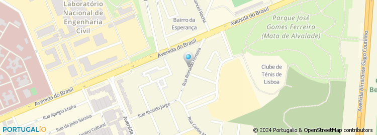 Mapa de Rua Reinaldo Ferreira