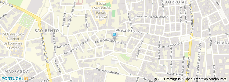 Mapa de Rua Sol a Santa Catarina