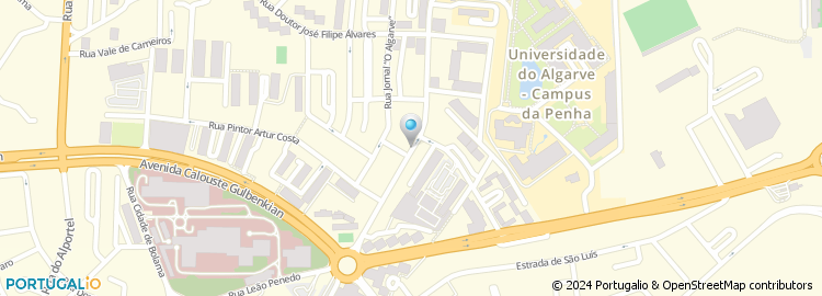 Mapa de Loja Academica do Algarve