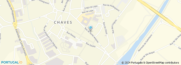 Mapa de Loja MEO Chaves - R. Sto. António