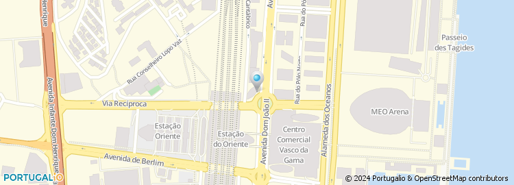 Mapa de Loja MEO Lisboa - Oriente
