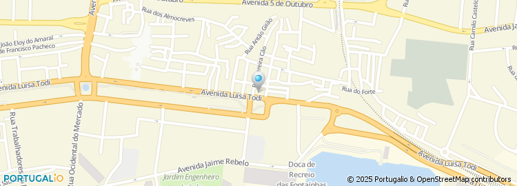 Mapa de Loja MEO Setúbal - Av. Luisa Todi