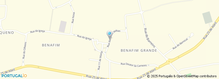 Mapa de Rua das Bicas Velhas
