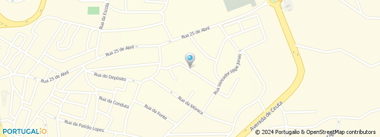 Mapa de Rua Moura Zara