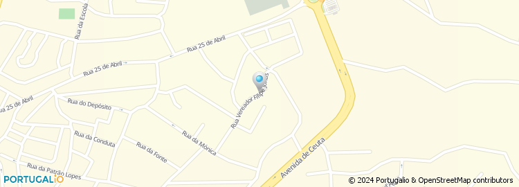 Mapa de Rua Vereador Filipe Jonas