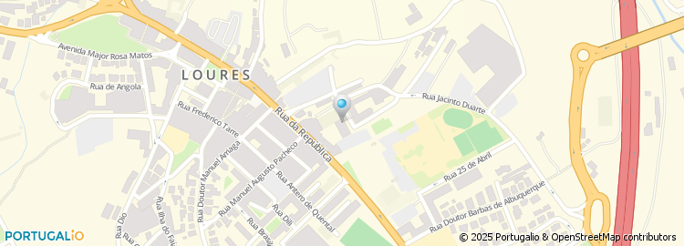 Mapa de Largo Benjamim Mateus